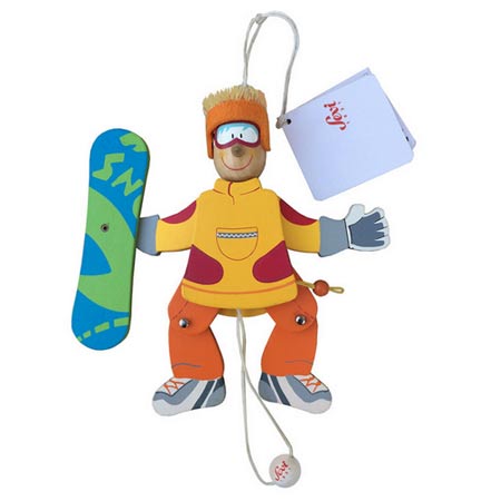 آویز عروسکی اتاق کودک sevi مدل اسکی باز