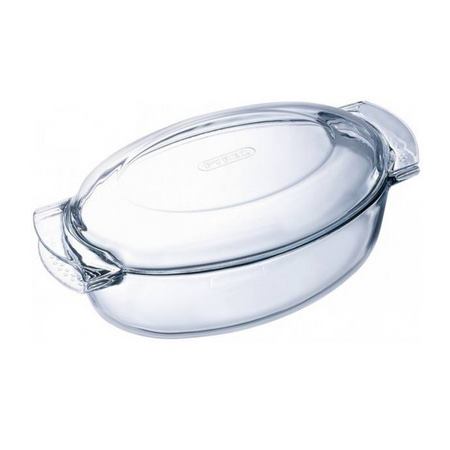 ظرف پخت پیرکس سرو مرغ مدل دو تیکه Oval Chiken Serving Dish