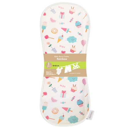 آروغ گیر نوزاد رینبو جنس پنبه طرح بستنی