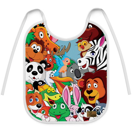 پیشبند نوزادی برند رنس سه لایه قابل شستشو پارچه ای