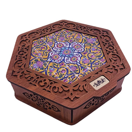 جعبه پذیرایی مدل گلشن طرح کاشی اصفهانی شیک و مجلسی