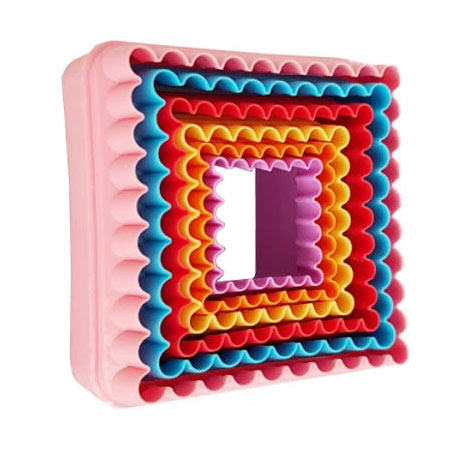 کاتر شیرینی پزی مدل مستطیل طرح دار