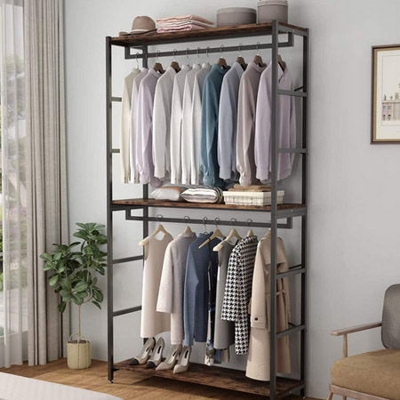 رگال لباس دو طبقه ای فلزی مدل دیزم