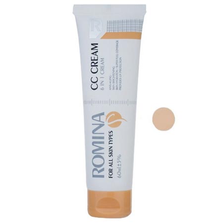 کرم پودر CC رومینا شماره 01 حجم 60 میلی لیتر