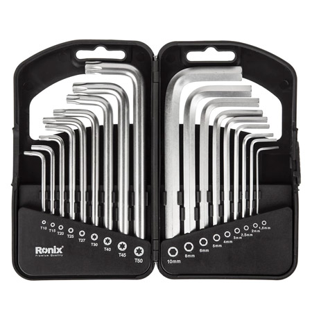 مجموعه 18 عددی آچار آلن و ستاره ای رونیکس مدل RH-2051