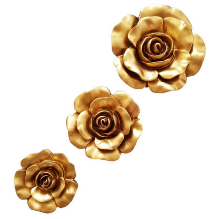 دیوارکوب طرح گل رز کد san042 بسته 3 عددی