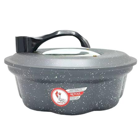 کیک پز برقی رویال طرح گل بدنه فلزی