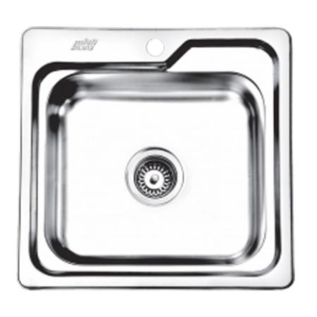 سینک نگین الماس تک لگنه جنس استیل توکار