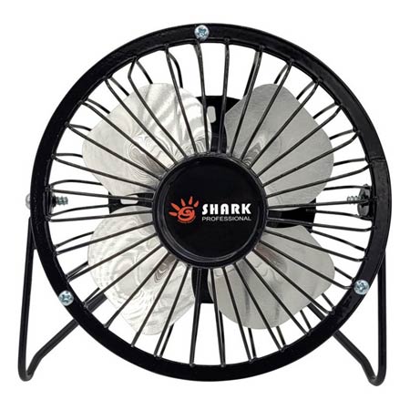 پنکه رومیزی کوچک فلزی USB شارک مدل SMALL 13CM