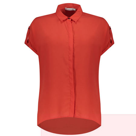 شومیز آستین کوتاه زنانه سارار پلی استر آستین کوتاه مدل LILLE BLOUSE