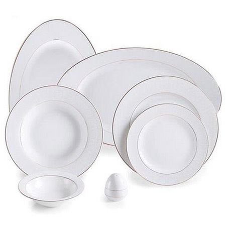 سرویس 102 پارچه چینی زرین ایران سری چینی سخت مدل صدف