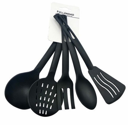 سرویس 5 پارچه کفگیر و ملاقه ایکیا مدل فولنداد جنس تفلون