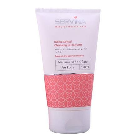 ژل بهداشتی دوشیزگان سروینا مدل Genital حجم 150 میلی لیتر