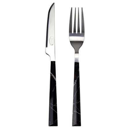 ست کارد و چنگال میوه خوری 12 پارچه گیلدا طرح سنگ