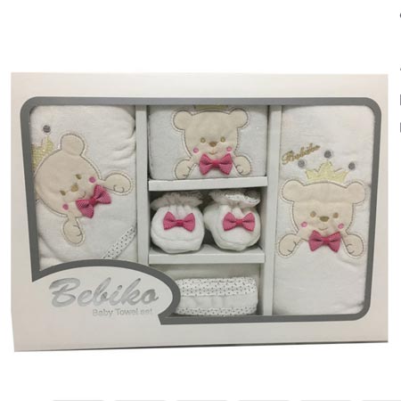 ست 5 تکه حوله نوزادی بلیکا طرح خرس