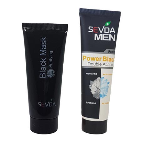 ماسک زغال سودا مدل پاور حجم 100 میلی لیتر به همراه بلک ماسک