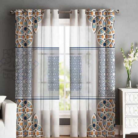 پرده مخمل شمسه نگار مدل TR577 ارتفاع 300 سانتی متر