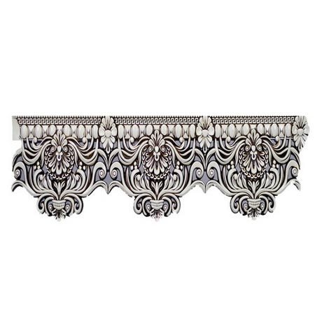 کتیبه پرده مدل صدفی استخوانی شاپان پلاستیکی