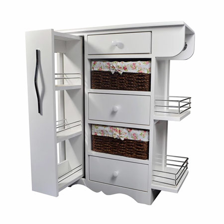 سبد سیب زمینی و پیاز چوبی شایگان مدل سوپر مارکت