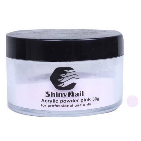 پودر کاشت ناخن صورتی شاینی نیل مدل P01 وزن 30 گرم