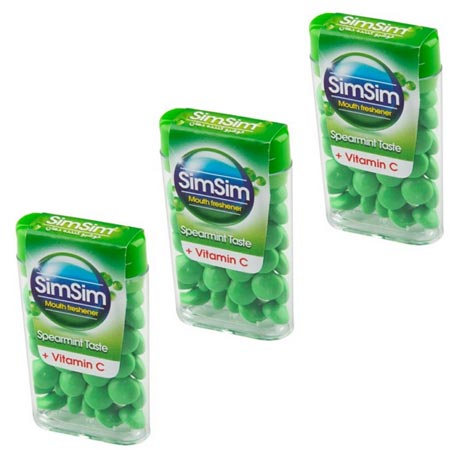 قرص خوشبو کننده دهان سیم سیم مدل نعنا بسته 3 عددی