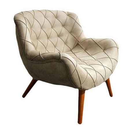 مبل تک نفره قایقی مدل چستر آریا روکش پارچه