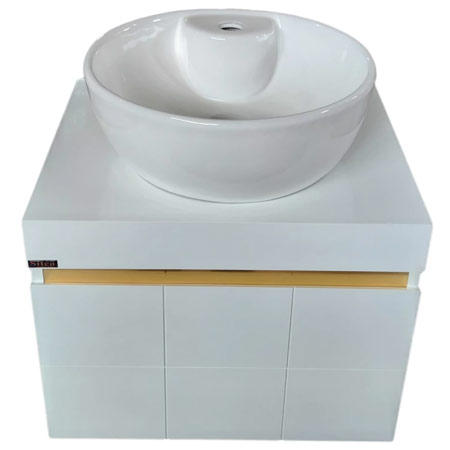 روشویی کابینتی سیتکا جنس کابینت pvc و روشوی چینی