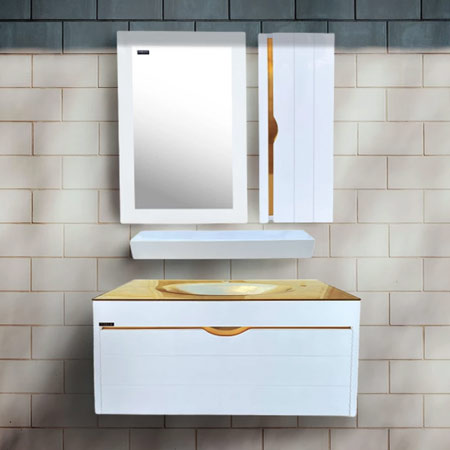 ست کابینت و روشویی لوکس سیتکا به همراه آینه و باکس و اتاژور