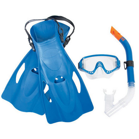اسنورکل و ماسک و فین غواصی با بند قابل تنظیم