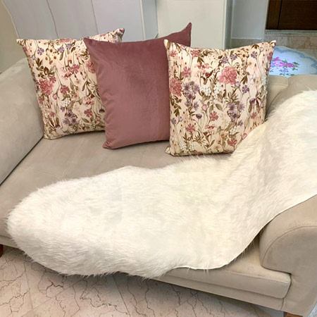 شال مبل و تخت جنس پشم مدل Ru سایز 140x60 سانتیمتر