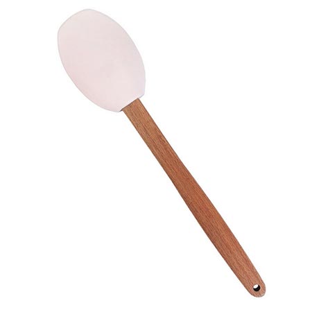 لیسک سیلیکونی طرح قاشق با دسته چوبی