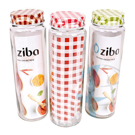 ست جای ادویه 6 پارچه شیشه ای پیچی برند زیبا مدل مژگان