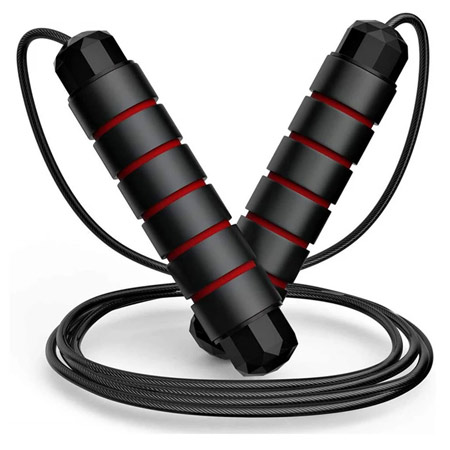 طناب ورزشی مدل پرشی پلاستیک با دسته فوم