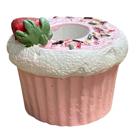 جا خلال دندان مدل کاپ کیک توت فرنگی جنس پلی استر