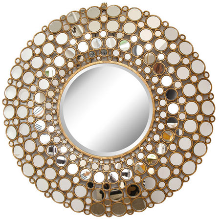 آینه دکوراتیو گرد مدل سانلایت طرح خورشید