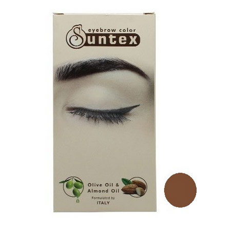 کیت رنگ ابرو سانتکس حجم 30 میلی لیتر رنگ نسکافه ای