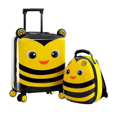 ست چمدان و کوله پشتی کودک هیس مدل زنبور عسل