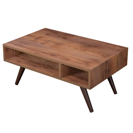 میز جلو مبلی صفحه ملامینه و پایه چوبی مدل CT1