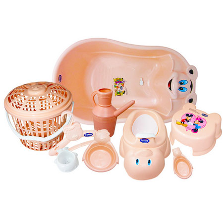 ست وان حمام کودک تاتیا جنس پلاستیکی طرح میکی موس