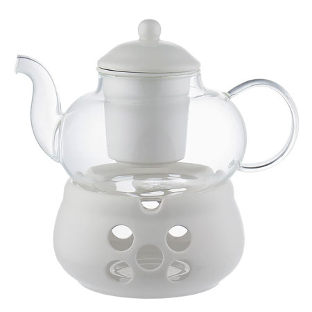 قوری و وارمر قوری مدل تی پات جنس پیرکس