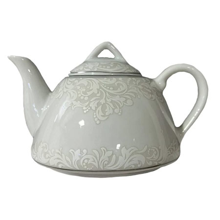 قوری چینی مدل حریر ظرفیت ۸۰۰ میلی لیتر