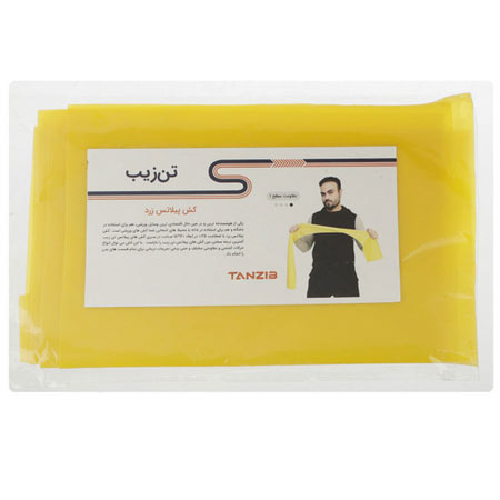 کش پیلاتس لاتکس تن زیب مدل با مقاومت سطح یک