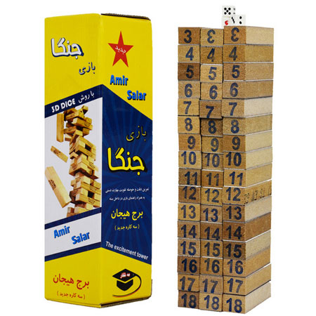 بازی فکری جنگا سه کاره مدل آسیا