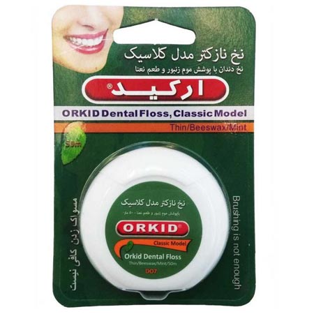 نخ دندان نازک ارکید مدل کلاسیک سبز نعنایی