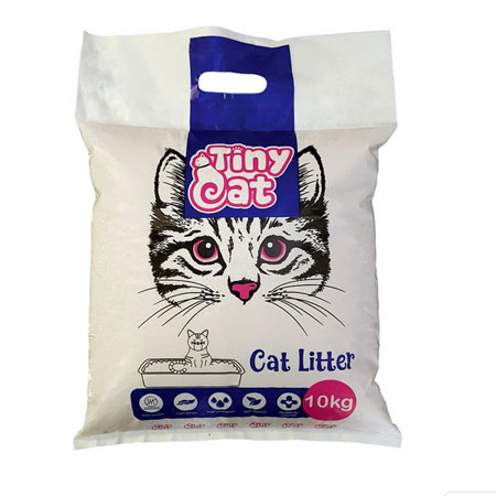 خاک بستر گربه تاینی کت وزن 10 کیلوگرم ۱۰۰ درصد طبیعی