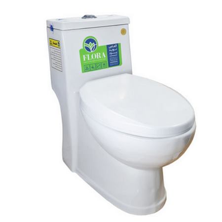 توالت فرنگی دو زمانه فلورا مدل شقایق