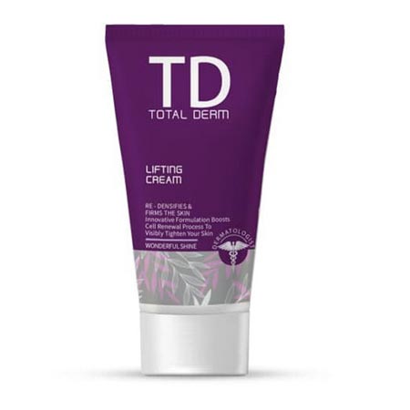 کرم لیفتینگ توتال درم مدل antiwrinkle حجم 50 میلی لیتر