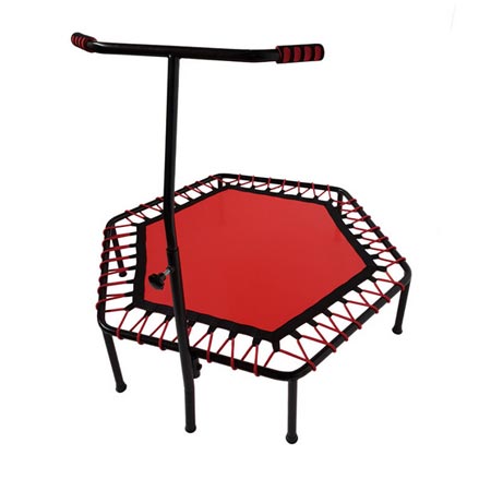 ترامپولین یا جامپینگ فیتنس دسته دار صفحه پلی استر