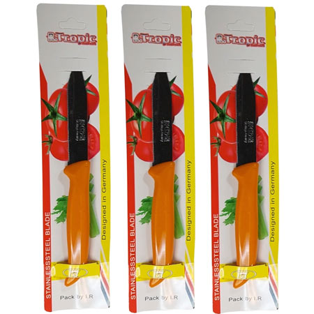چاقو تروپیک مدل اره ای مجموعه 3 عددی