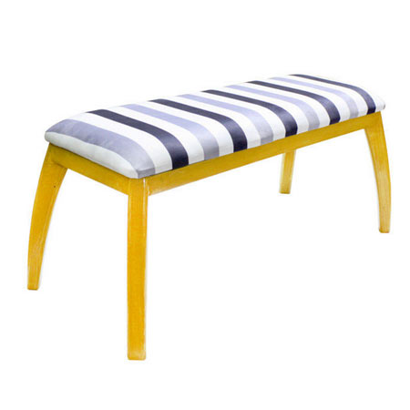 نیمکت دو نفره چوبی ناهار خوری با روکش پارچه